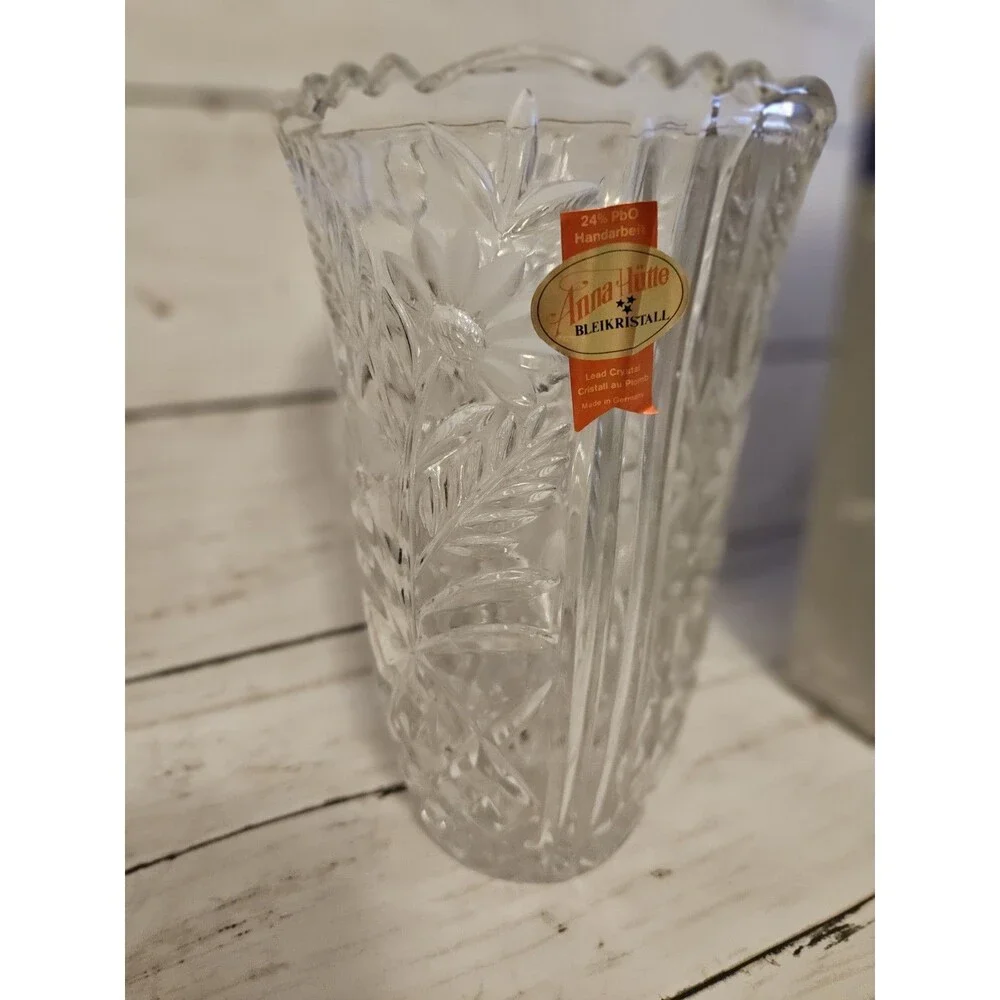 Vase Stylesetter 24% Full Lead Crystal Style 302808 Margaret  7” Tall New in Box